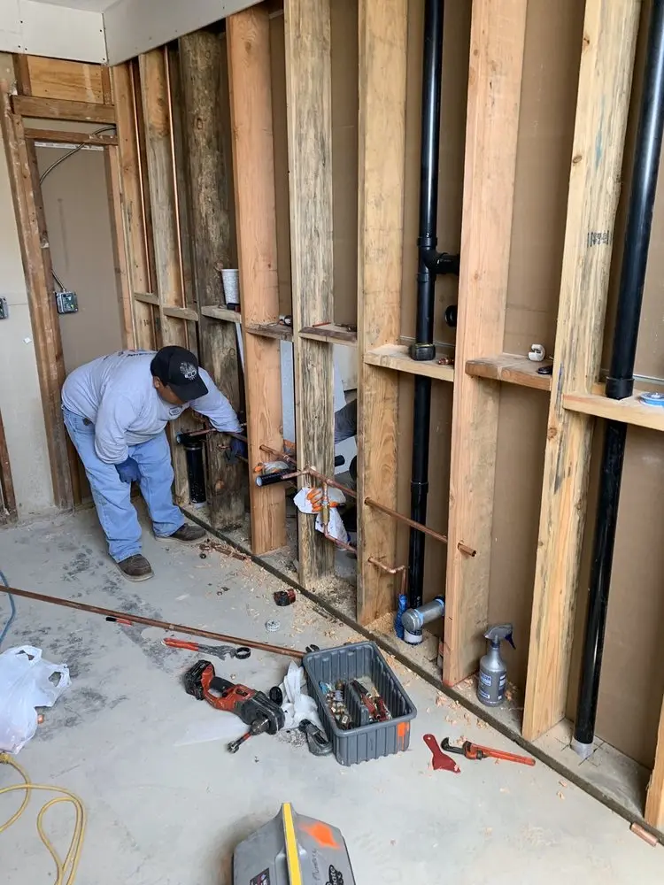 Commercial rough-in plumbing for Water Heater Replacement in Jordan Oak